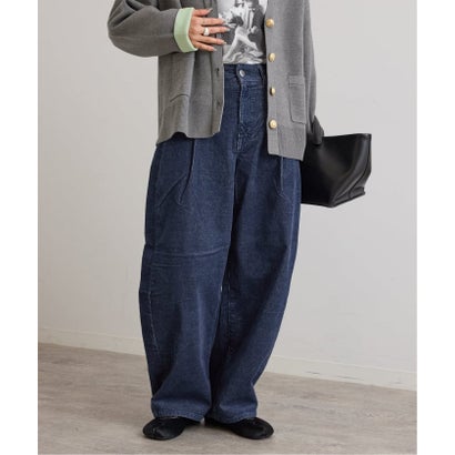 ユーバイスピックアンドスパン U by Spick&Span SOMETHING / サムシング indigo cords TUCK CURVE TAPERE （ブラウン）｜詳細画像