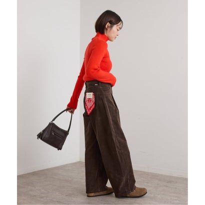 ユーバイスピックアンドスパン U by Spick&Span SOMETHING / サムシング indigo cords TUCK CURVE TAPERE （ブラウン）｜詳細画像