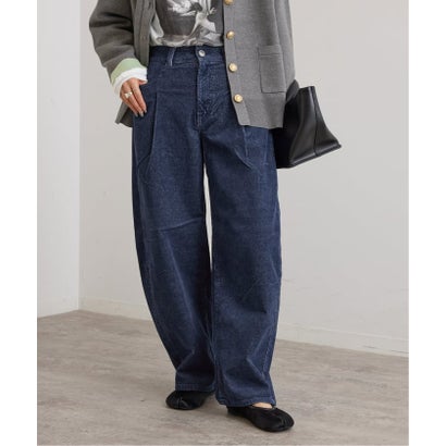 ユーバイスピックアンドスパン U by Spick&Span SOMETHING / サムシング indigo cords TUCK CURVE TAPERE （ブラウン）｜詳細画像