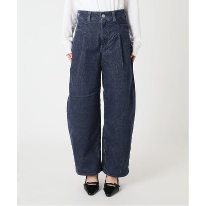 ユーバイスピックアンドスパン U by Spick&Span SOMETHING / サムシング indigo cords TUCK CURVE TAPERE （ネイビー）｜詳細画像
