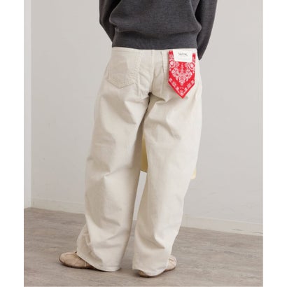 ユーバイスピックアンドスパン U by Spick&Span SOMETHING / サムシング indigo cords TUCK CURVE TAPERE （ネイビー）｜詳細画像