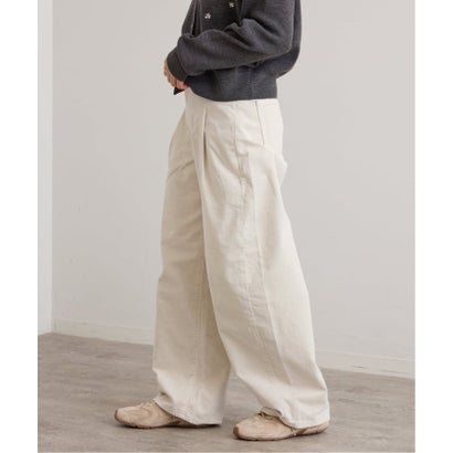 ユーバイスピックアンドスパン U by Spick&Span SOMETHING / サムシング indigo cords TUCK CURVE TAPERE （ネイビー）｜詳細画像