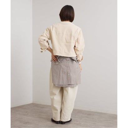 ユーバイスピックアンドスパン U by Spick&Span SOMETHING / サムシング indigo cords TUCK CURVE TAPERE （ネイビー）｜詳細画像