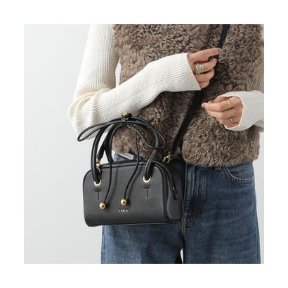 フルラ FURLA Furla ショルダーバッグ POPPY MINI DOME ハンドバッグ （O6000/NERO）｜詳細画像