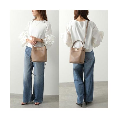 フルラ FURLA Furla ハンドバッグ Amelia アメリア M バケットバッグ （4892S/CACHEMIRE-GRAY）｜詳細画像