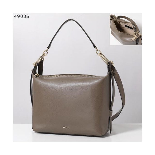 Furla ハンドバッグ TONIE トニー HOBO M （4903S/MUDDY-GRAY）