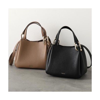 Furla ショルダーバッグ NUVOLA MINI TOTE ハンドバッグ （O6000/NERO）｜詳細画像