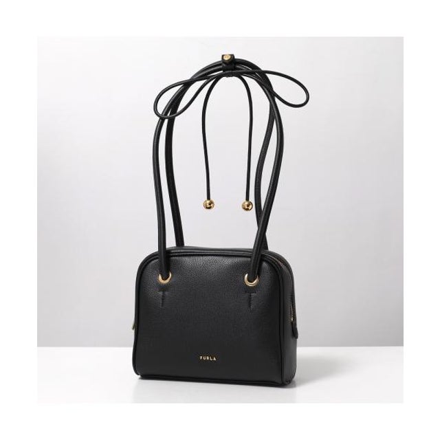 Furla ショルダーバッグ POPPY S DOME ポピー ハンドバッグ （O6000/NERO）