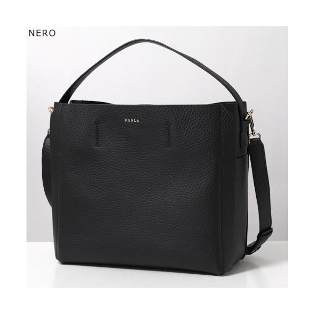 Furla トートバッグ CAPRICCIO M HOBO ショルダーバッグ （O6000/NERO）