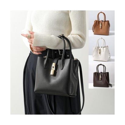 Furla ハンドバッグ GOCCIA S TOTE BASE 22 WB01949 ARE000 （4284S/ESPRESSO）｜詳細画像