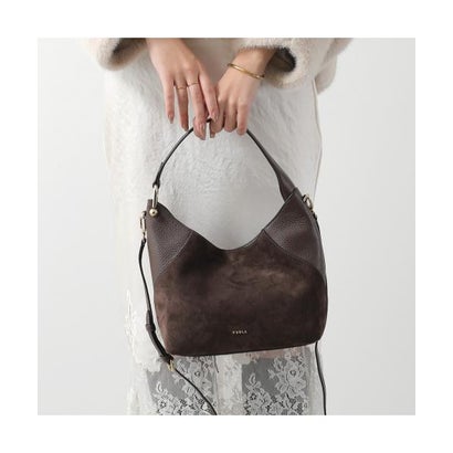 Furla ハンドバッグ LARA S HOBO スウェード （4286S/TONI-ESPRESSO）｜詳細画像