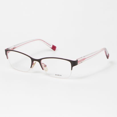 フルラ FURLA メガネ 眼鏡 アイウェア レディース メンズ （ブラウン/ピンク/クリア）｜詳細画像