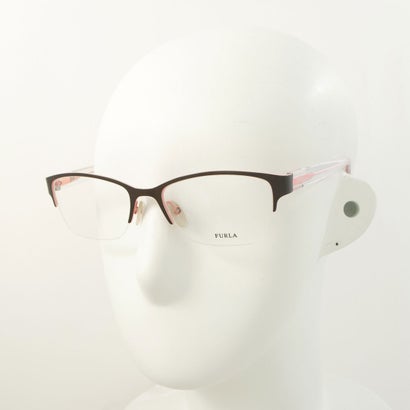 フルラ FURLA メガネ 眼鏡 アイウェア レディース メンズ （ブラウン/ピンク/クリア）｜詳細画像