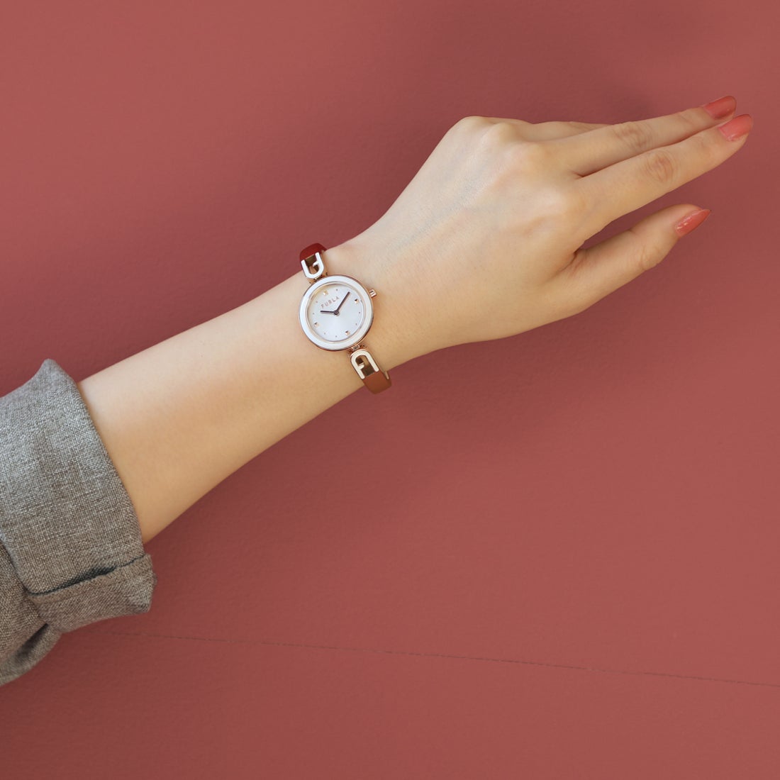 フルラ FURLA 腕時計 レディース ピンク レザーベルト 新品未使用 - 時計