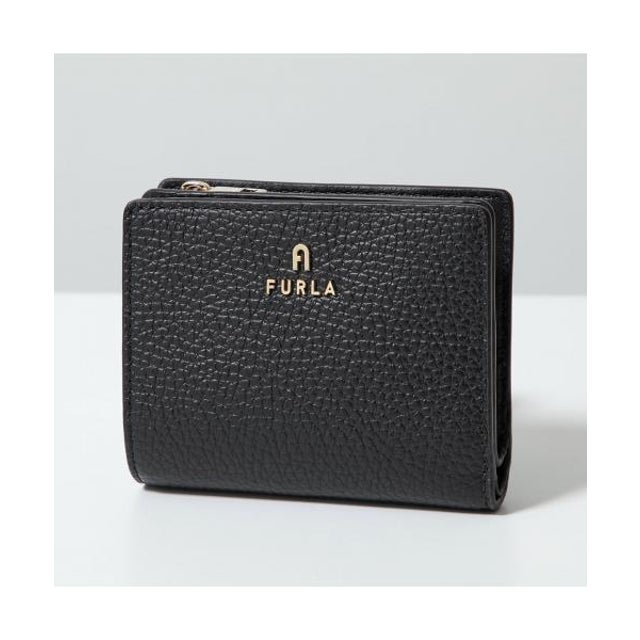 Furla 二つ折り財布 CAMELIA S カメリア ミニ財布 （O6000/NERO/ブラック）