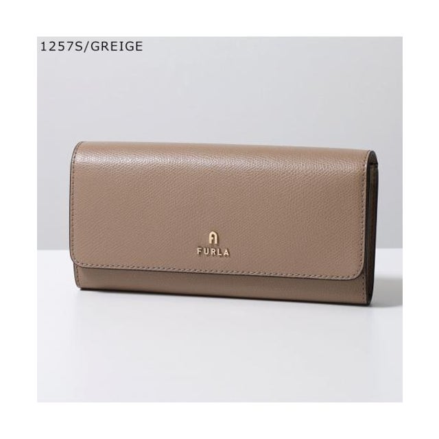 Furla 二つ折り長財布 CAMELIA カメリア レザー （1257S/GREIGE/グレージュ）