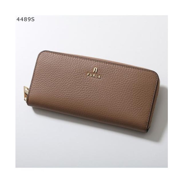 Furla ラウンドファスナー長財布 CAMELIA WP00313 HSF000 （4489S/TOFFEE）