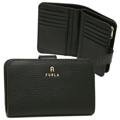 フルラ FURLA 二つ折り財布 カメリア Mサイズ ブラック レディース FURLA WP00314 HSF000 O6000 （ブラック）｜詳細画像