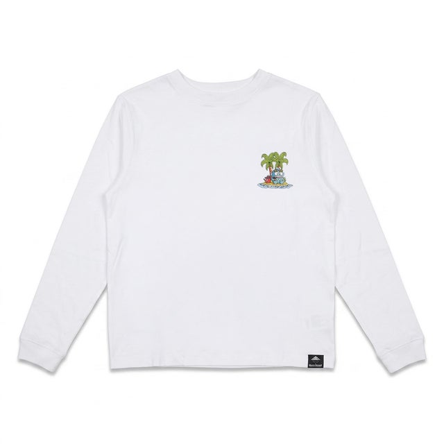 【MULGA THE ARTIST×サンリオキャラクターズ】 ルームウェア Tシャツ ワンポイント 長袖 (MSS1900) （Hangyodon770）