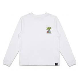 【MULGA THE ARTIST×サンリオキャラクターズ】 ルームウェア Tシャツ ワンポイント 長袖 (MSS1900) （Hangyodon770）