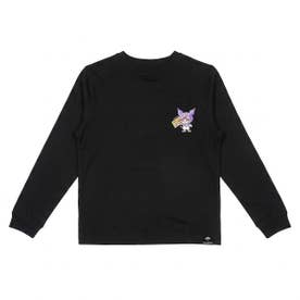 【MULGA THE ARTIST×サンリオキャラクターズ】 ルームウェア Tシャツ ワンポイント 長袖 (MSS1900) （Kuromi090）