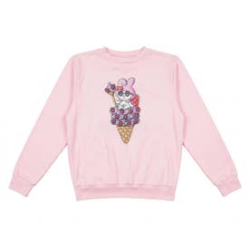 【MULGA THE ARTIST×サンリオキャラクターズ】 ルームウェア プルオーバー ワンポイント 長袖 (MSS7900) （MyMelody180）