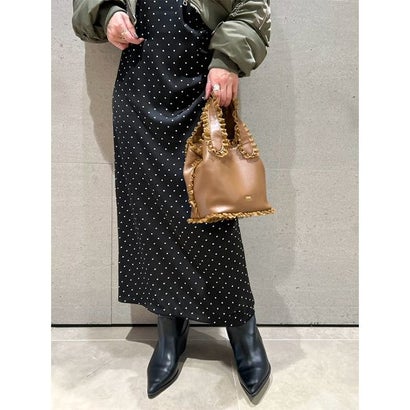 【限定カラー】レースフリルバケットバッグ （BLK）｜詳細画像