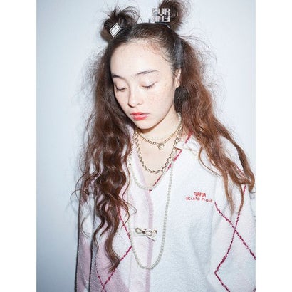 ファーファー FURFUR クリスタルリボンヘアピンセット （PNK）｜詳細画像