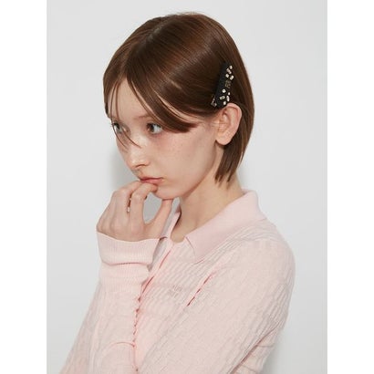 ファーファー FURFUR ツイードヘアピンセット （BLK）｜詳細画像