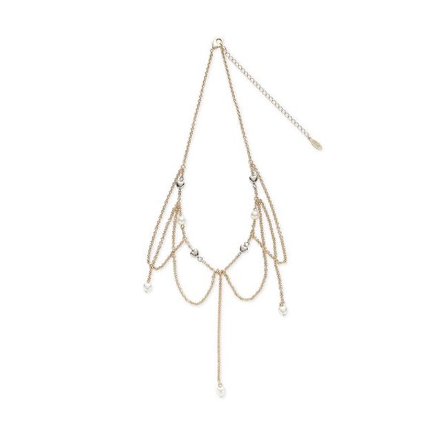 ハートドロップネックレス （GLD）