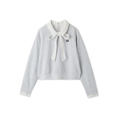 【WEB・一部店舗限定カラー】シャツドッキングボウタイスウェット （GRY）｜詳細画像
