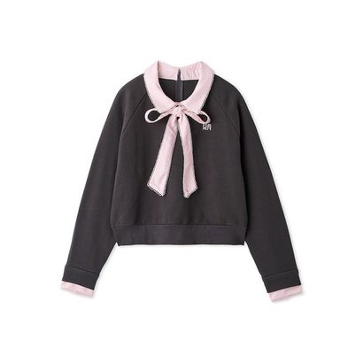 【WEB・一部店舗限定カラー】シャツドッキングボウタイスウェット （NVY）｜詳細画像