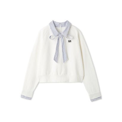 ファーファー FURFUR 【WEB・一部店舗限定カラー】シャツドッキングボウタイスウェット （WHT）｜詳細画像