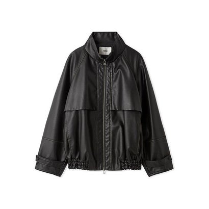 スタンドカラーヨークデザインブルゾン （BLK）｜詳細画像