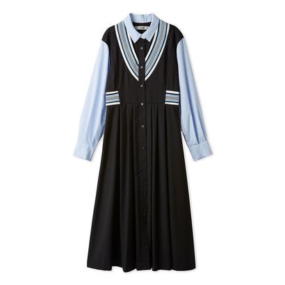 リブコンビワンピース （BLK）｜詳細画像