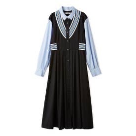 リブコンビワンピース （BLK）
