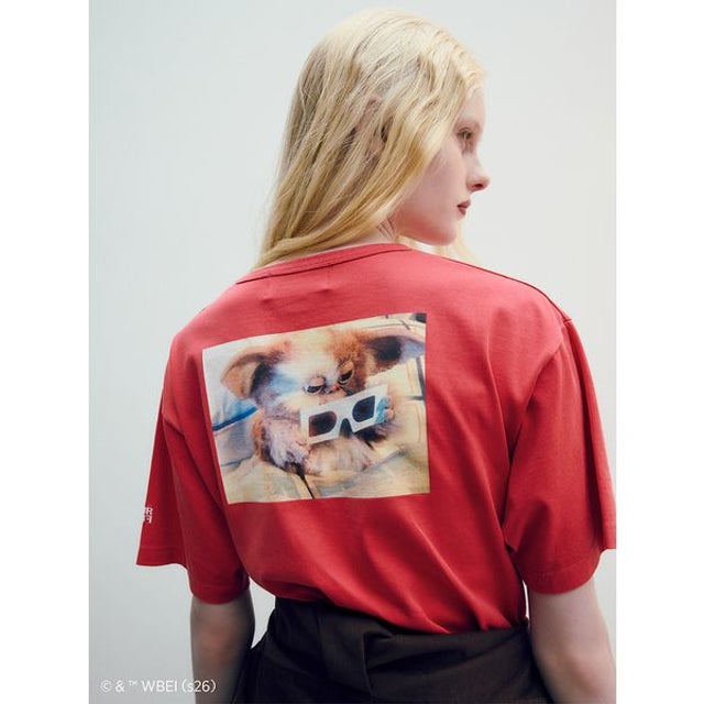 【GREMLINS】オーバーサイズプリントTシャツ （RED）