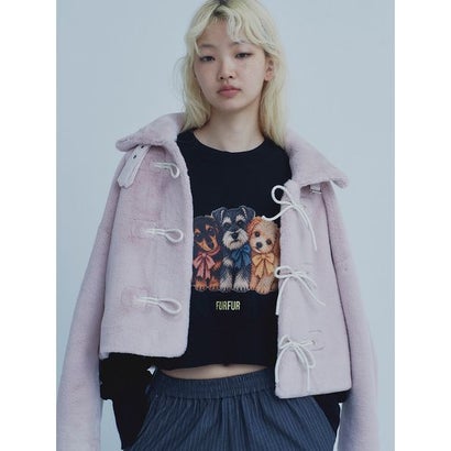 リボンショートボンディングコート （SAX）｜詳細画像