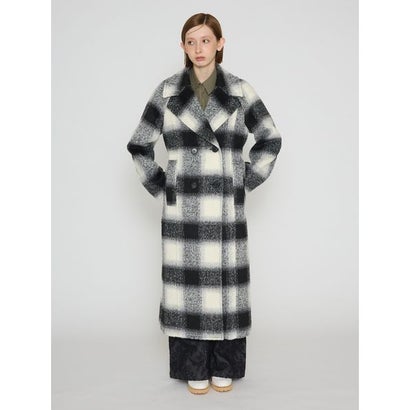 ファーファー FURFUR ウールブレンドロングコート （NVY）｜詳細画像