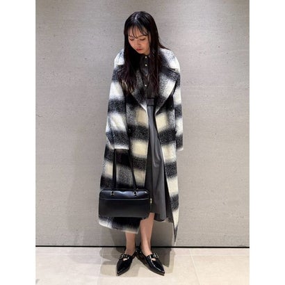 ファーファー FURFUR ウールブレンドロングコート （NVY）｜詳細画像