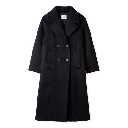 ファーファー FURFUR ウールブレンドロングコート （NVY）｜詳細画像