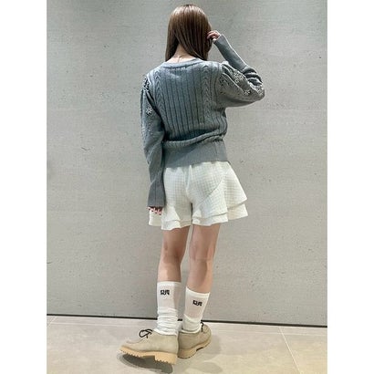 ファーファー FURFUR フリルショートパンツ （BEG）｜詳細画像