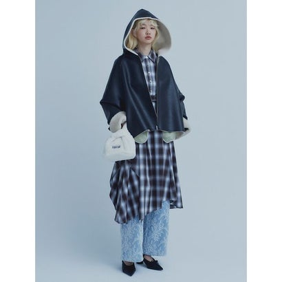 リバーシブルボンディングフーディーブルゾン （BLK）｜詳細画像