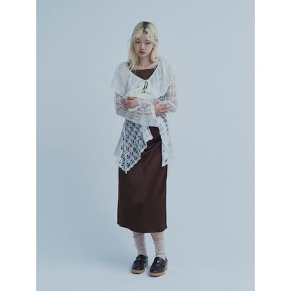 ファーファー FURFUR ドレープキャミワンピース （BLK）｜詳細画像