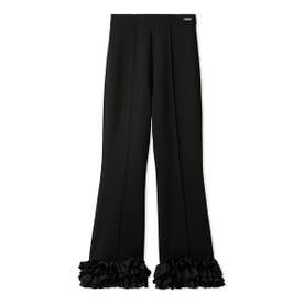 ヘムボリュームフリルカットパンツ （BLK）