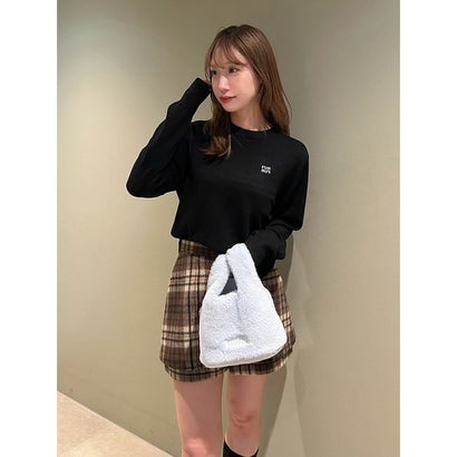 ファーファー FURFUR ロゴ刺繍クルーネックセーター （BLK）｜詳細画像