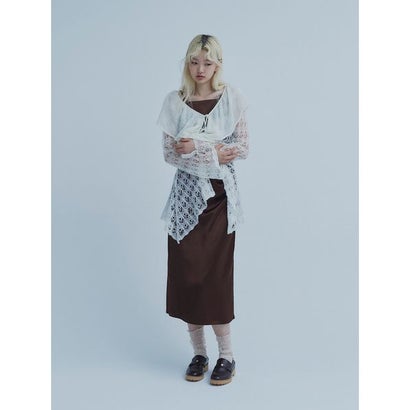 ファーファー FURFUR ラッフルモヘアロングカーディガン （OWHT）｜詳細画像