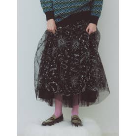 【ルミネ新宿2店限定カラー】ホロスコープスカート （BLK）