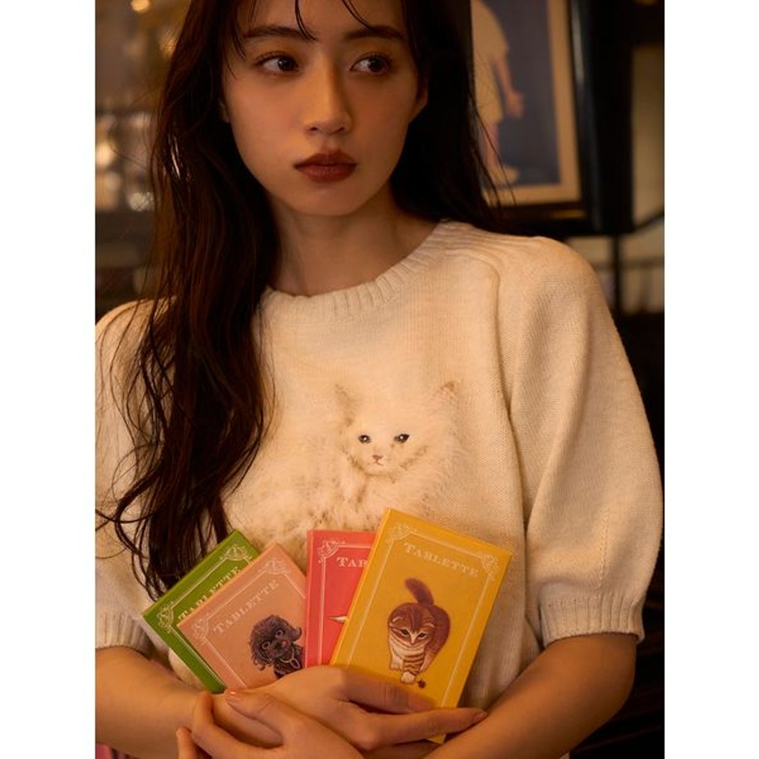 ファーファー FURFUR 樋上公実子コラボ“Ru”ジャガードニット （BLK 