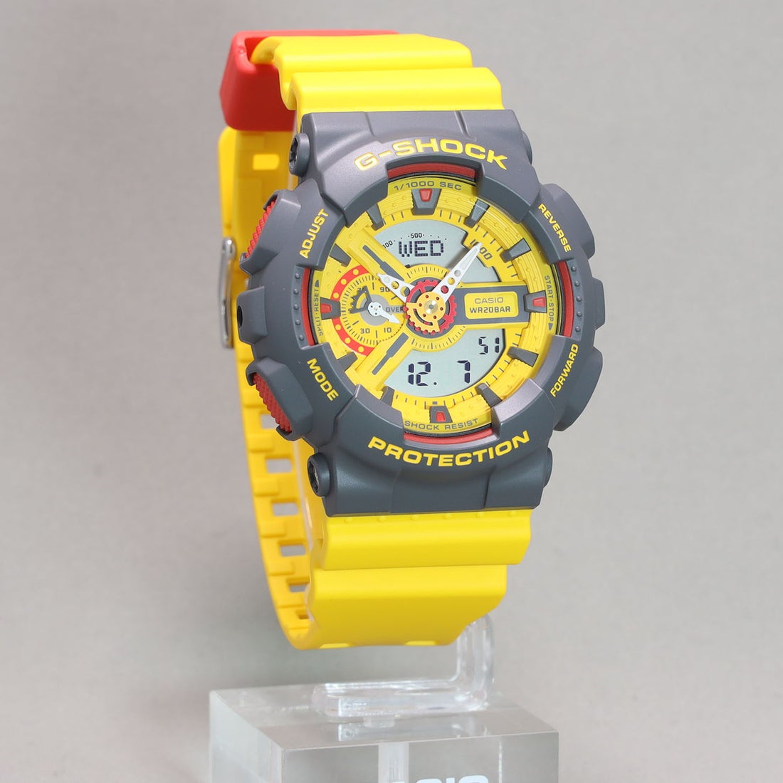 カシオ CASIO G-SHOCK 腕時計 ユニセックス GMA-S110Y-9ADR Gショック クオーツ 液晶/イエローxイエロー アナデジ表示